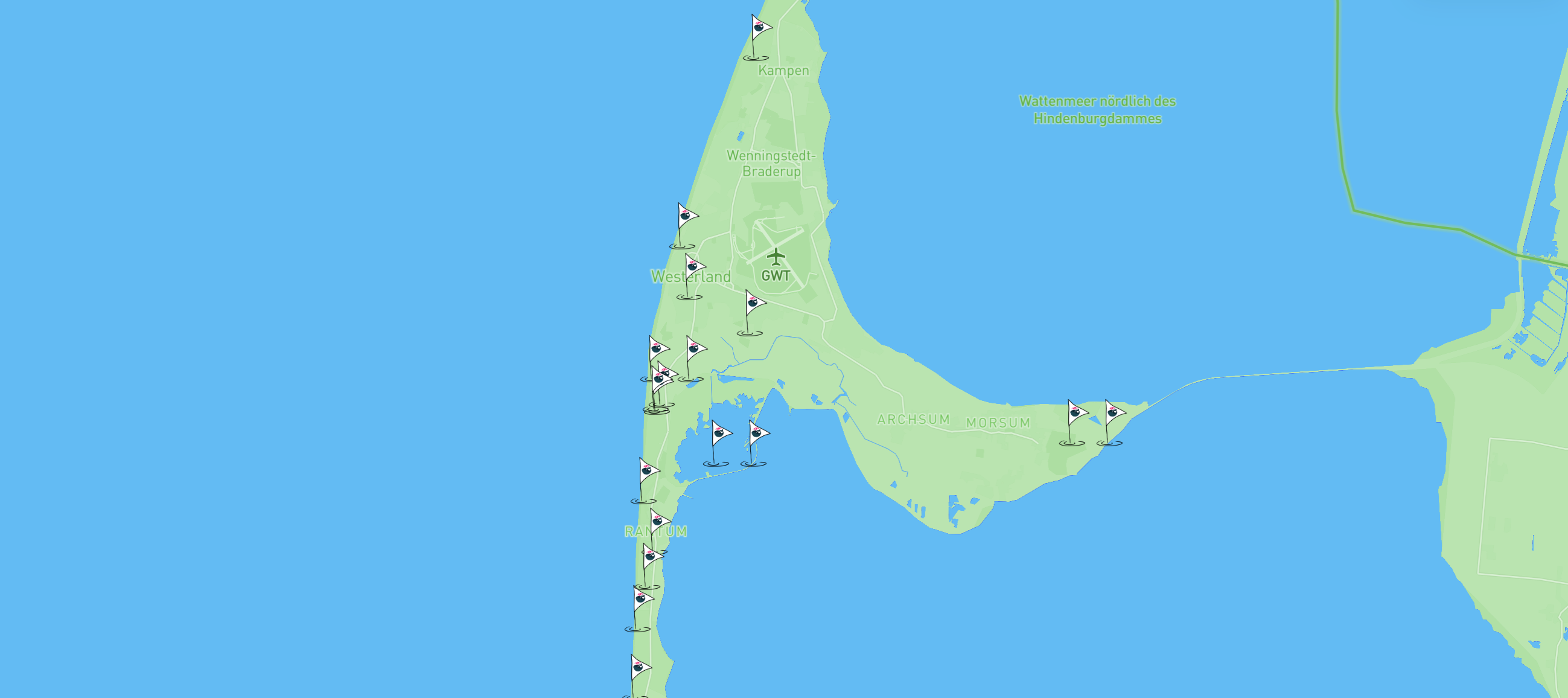 Sylt Cleanup Map